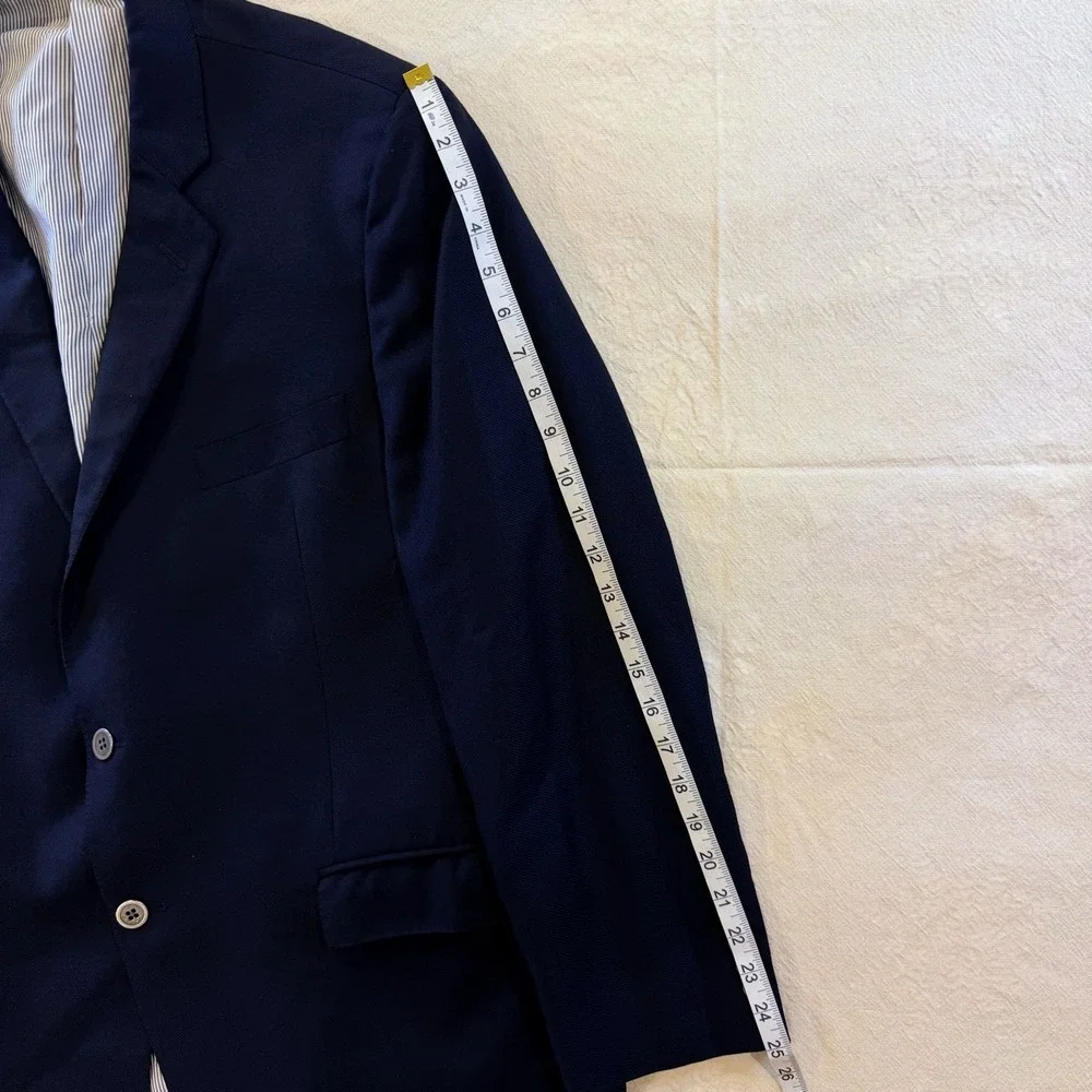 Todd Snyder Mayfair Fit Blazer Men's 46R Navy 100% Wool Made USA Sport Coat